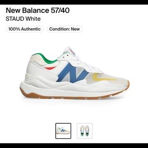 New Balance 574 X Staud (White)